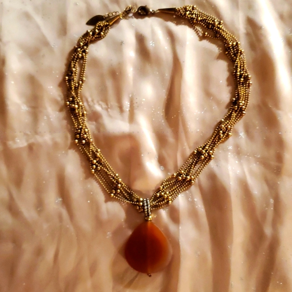 Genuine Red Agate Neclace